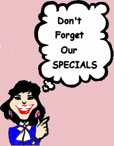 Specials reminder